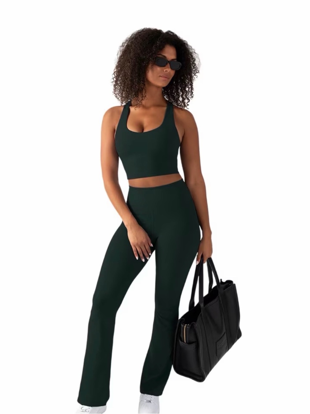 Yitty Ultra-Smooth Flare Legging Dark Green